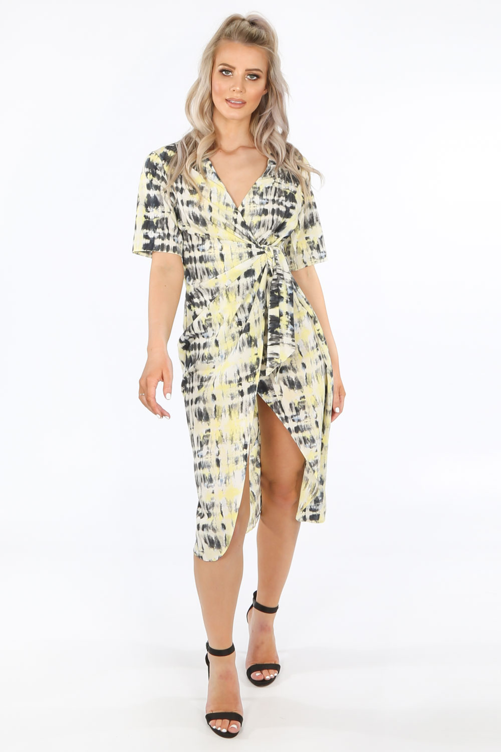 Tie Dye Wrap Dress - Buy Fashion Wholesale in The UK